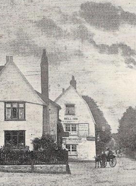 The Bell Inn - Detail from Postcard dated 1915