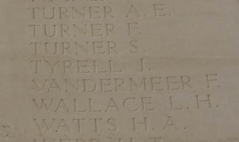 Inscription from Loos Memorial. photograph courtesy www.britishwargraves.co.uk
